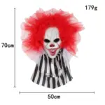 Halloween Clown Wreath Hanging tag1