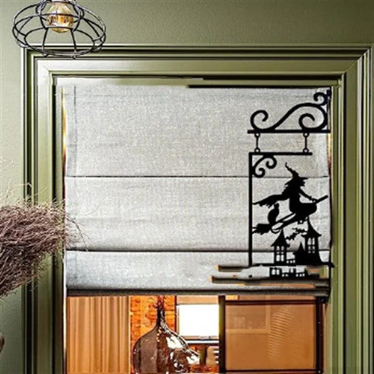 Halloween Courtyard Black Cat Witch Ghost Metal Decorations -  - #tag1#