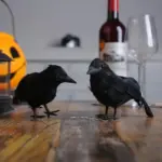 Halloween Crow Table Decorative Ornament tag1