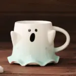 Halloween Cute Ghost Ceramic Cup tag1