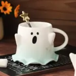 Halloween Cute Ghost Ceramic Cup tag1