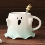 Halloween Cute Ghost Ceramic Cup tag1