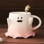 Halloween Cute Ghost Ceramic Cup tag1