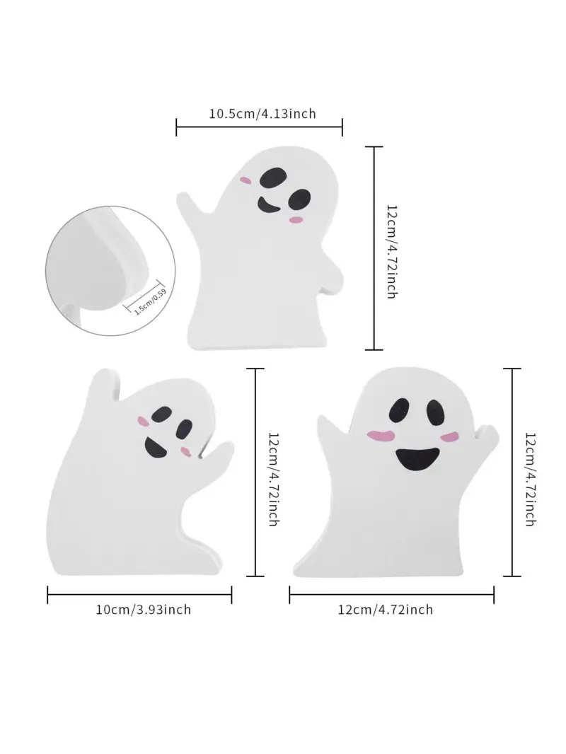 Halloween Cute Ghost Desktop Decoration tag1