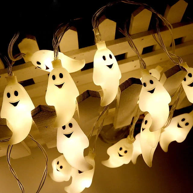 Halloween Cute Ghost LED String Lights Upholstery Lights -  - #tag1#