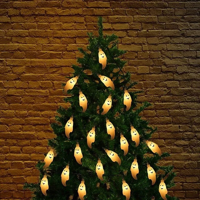 Halloween Cute Ghost LED String Lights Upholstery Lights -  - #tag1#