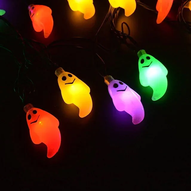 Halloween Cute Ghost LED String Lights Upholstery Lights -  - #tag1#