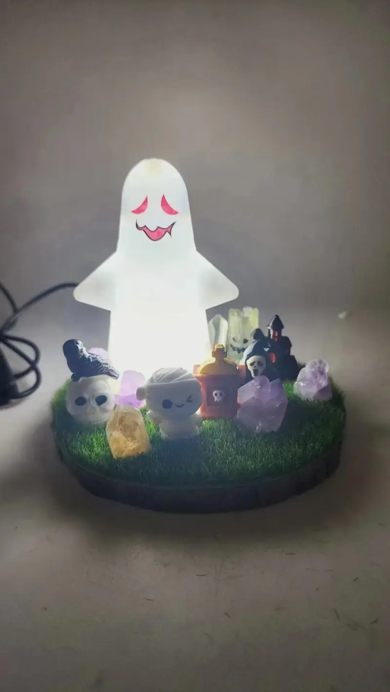 Halloween DIY Small Night Lamp tag1