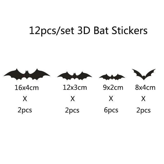Halloween Decoration 3D Bat -  - #tag1#