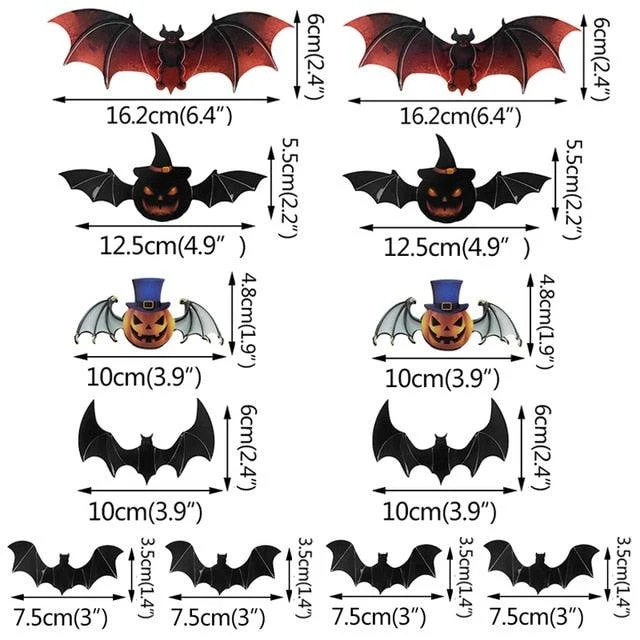 Halloween Decoration 3D Bat -  - #tag1#
