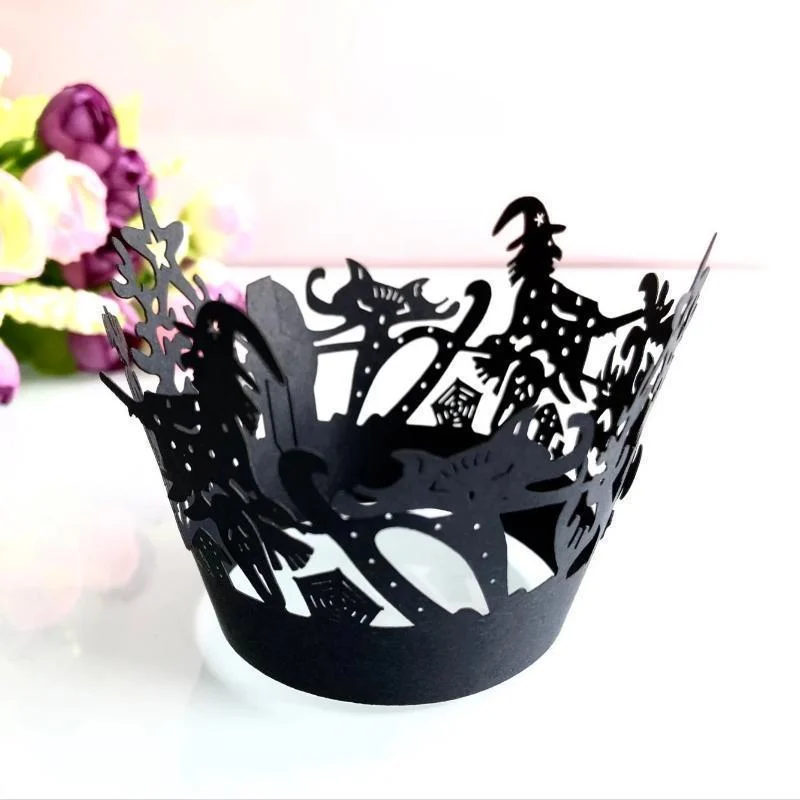 Halloween Decoration Cupcake Wrappers Party Accessories, 50 PCs -  - #tag1#