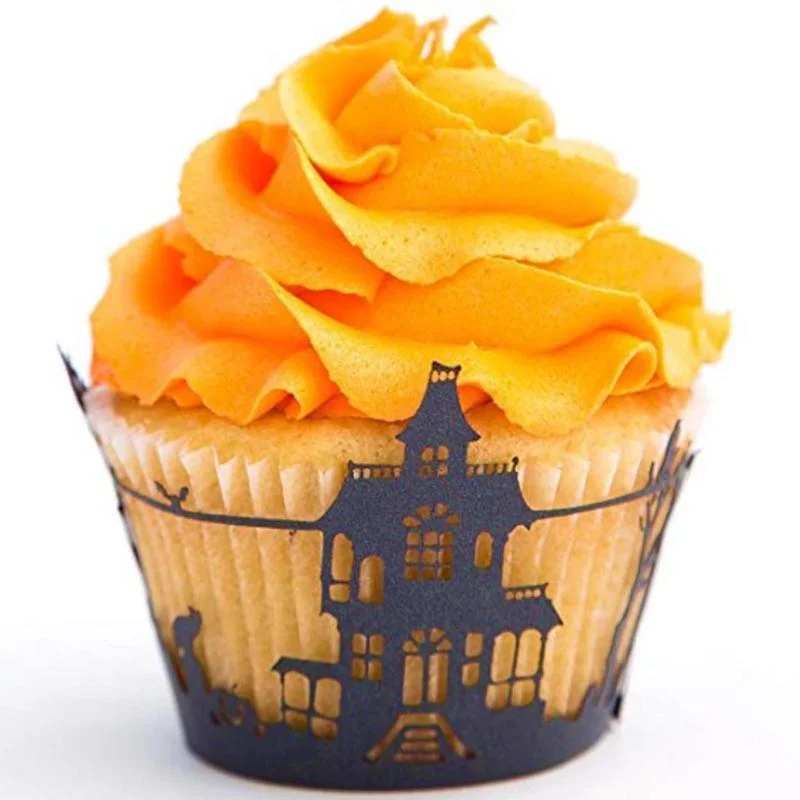Halloween Decoration Cupcake Wrappers Party Accessories, 50 PCs -  - #tag1#