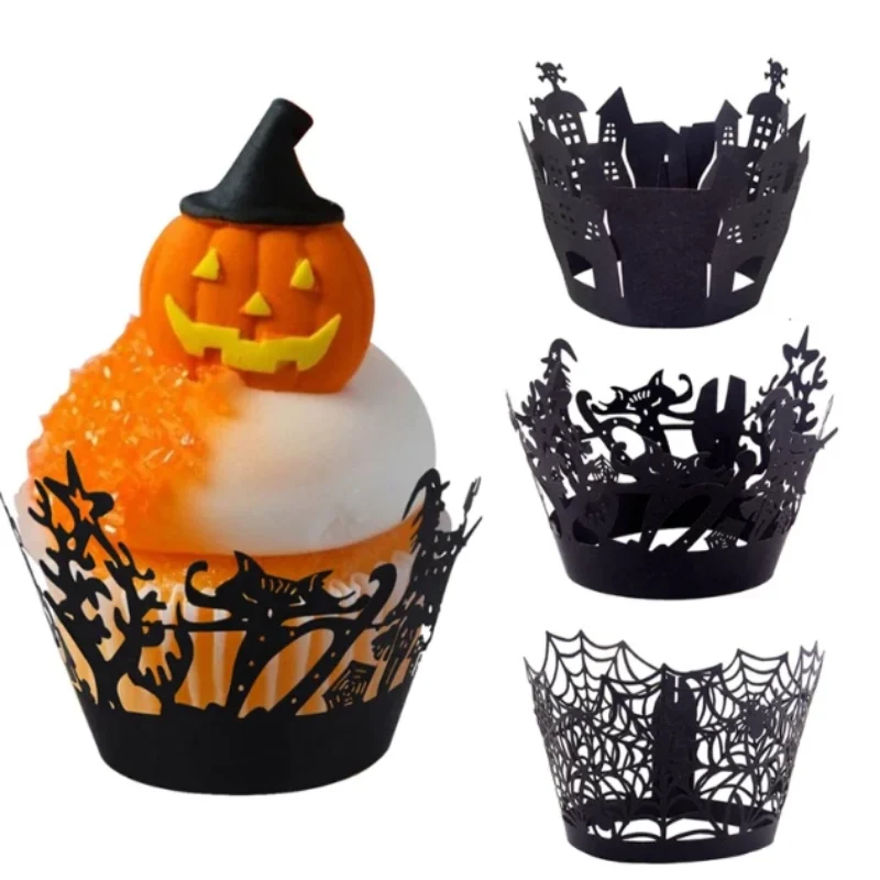 Halloween Decoration Cupcake Wrappers Party Accessories, 50 PCs -  - #tag1#