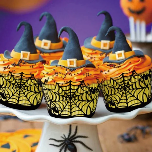 Halloween Decoration Cupcake Wrappers Party Accessories, 50 PCs -  - #tag1#
