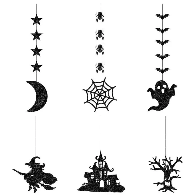 Halloween Decoration Garland Pendant Layout Props tag1