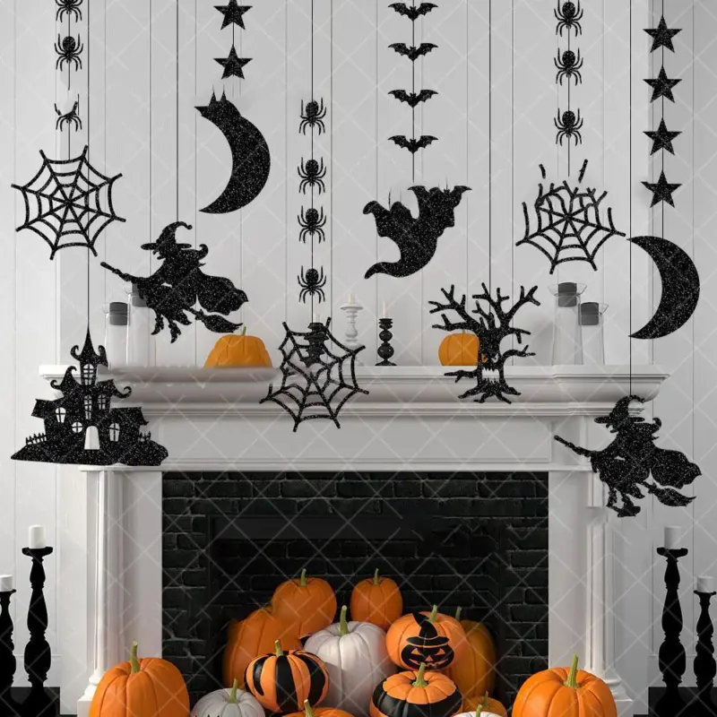 Halloween Decoration Garland Pendant Layout Props tag1