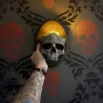 Halloween Decoration Ghost Skull Wall Pendant Candle Holder tag1