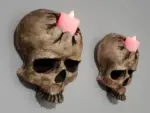 Halloween Decoration Ghost Skull Wall Pendant Candle Holder tag1