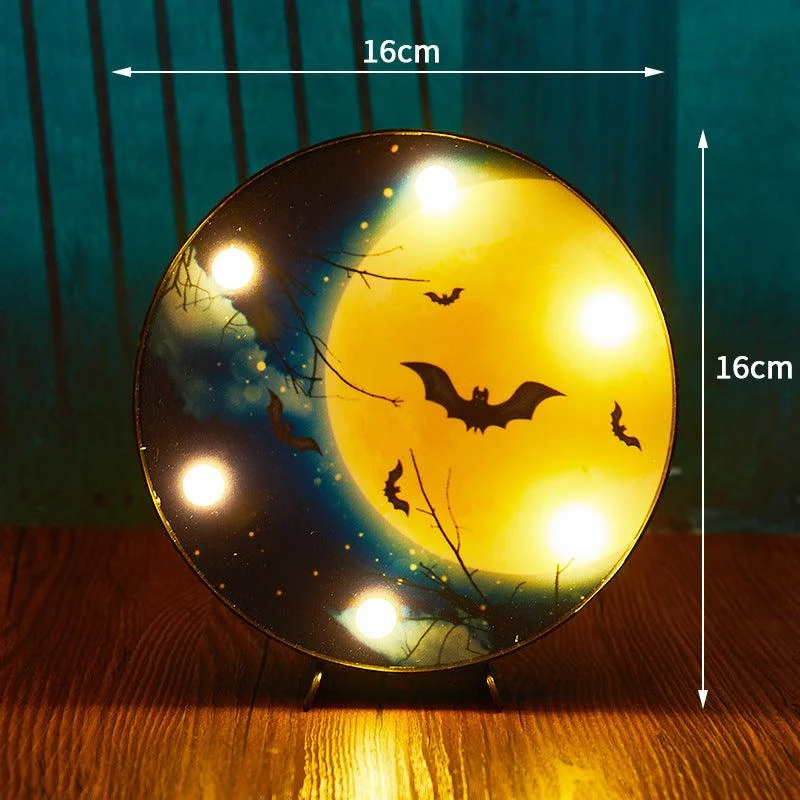 Halloween Decoration LED Light Pumpkin Ladybug Bat Head -  - #tag1#