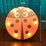 Halloween Decoration LED Light Pumpkin Ladybug Bat Head tag1