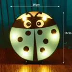 Halloween Decoration LED Light Pumpkin Ladybug Bat Head tag1