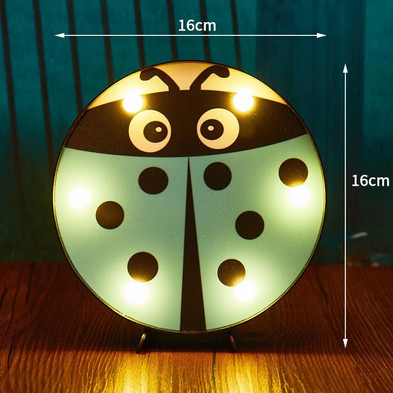Halloween Decoration LED Light Pumpkin Ladybug Bat Head -  - #tag1#