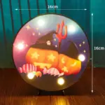 Halloween Decoration LED Light Pumpkin Ladybug Bat Head tag1