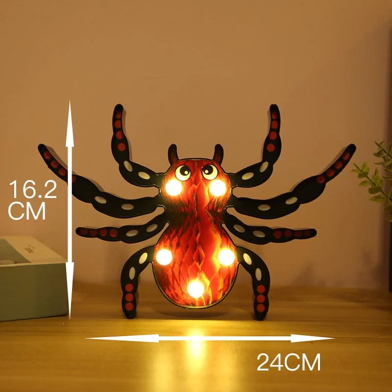 Halloween Decoration LED Light Pumpkin Spider Bat Skull -  - #tag1#