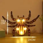 Halloween Decoration LED Light Pumpkin Spider Bat Skull tag1