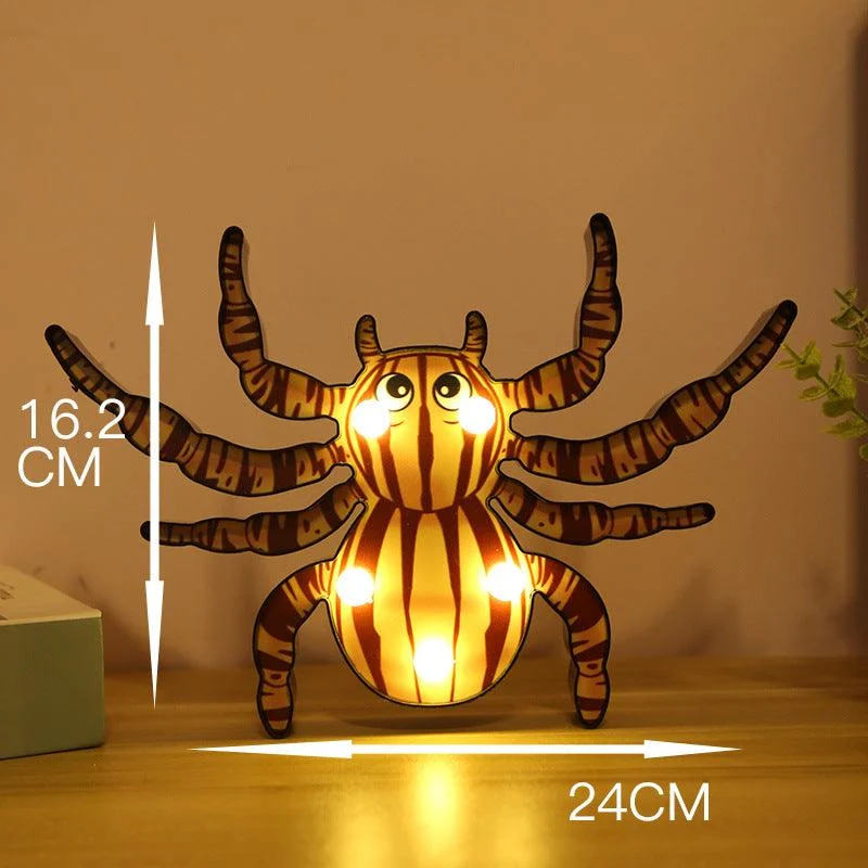 Halloween Decoration LED Light Pumpkin Spider Bat Skull -  - #tag1#
