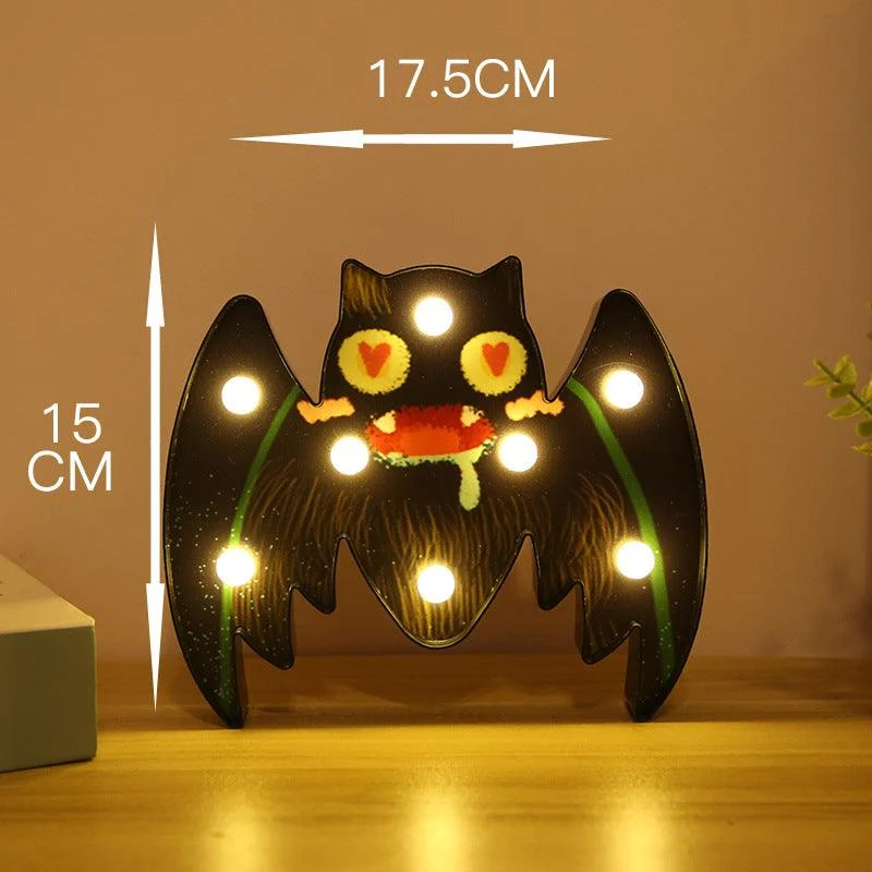 Halloween Decoration LED Light Pumpkin Spider Bat Skull -  - #tag1#