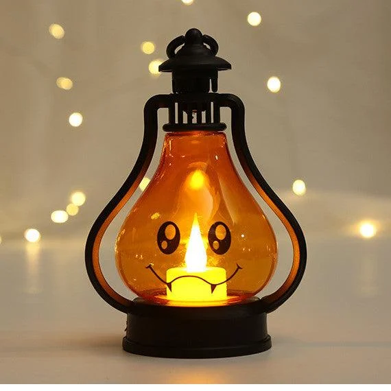 Halloween Decoration Led Electronic Candle Pumpkin-shaped Lights - - #tag1#