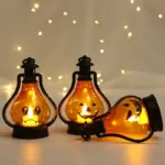 Halloween Decoration Led Electronic Candle Pumpkin shaped Lights tag1