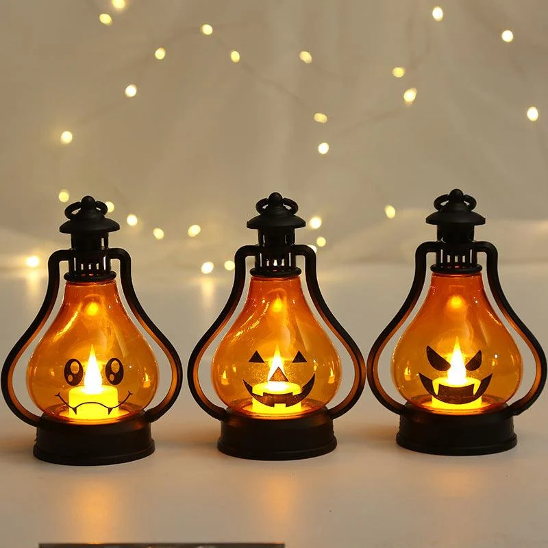 Halloween Decoration Led Electronic Candle Pumpkin-shaped Lights -  - #tag1#