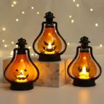 Halloween Decoration Led Electronic Candle Pumpkin shaped Lights tag1