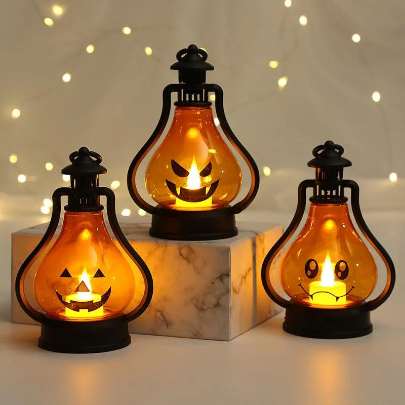 Halloween Decoration Led Electronic Candle Pumpkin-shaped Lights -  - #tag1#