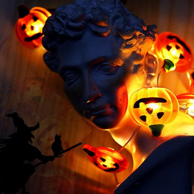 Halloween Decoration Led Ghost Festival Arrangement Pumpkin Lighting Chain -  - #tag1#
