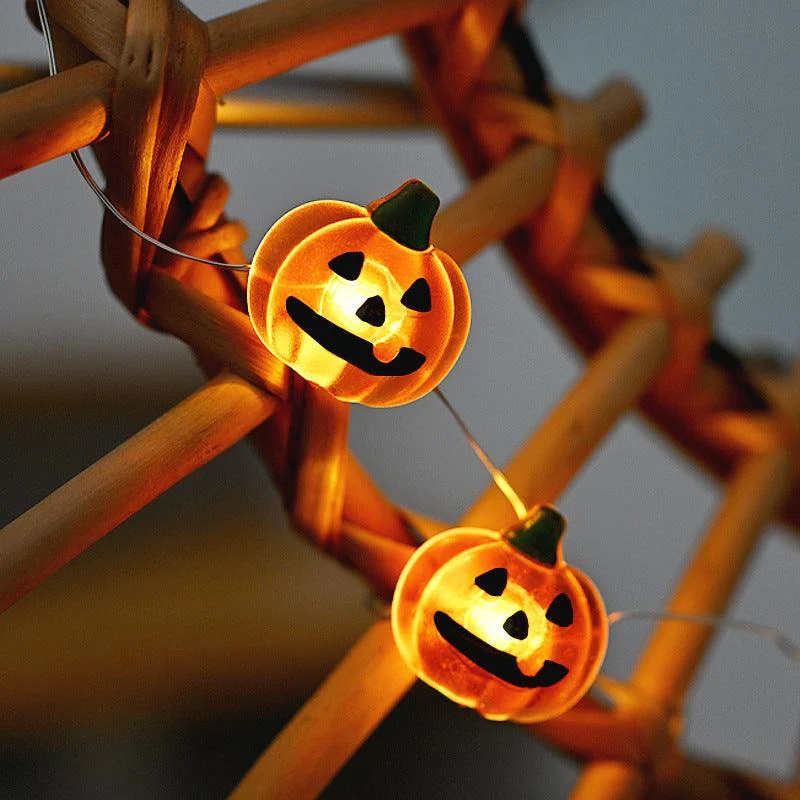 Halloween Decoration Led Ghost Festival Arrangement Pumpkin Lighting Chain -  - #tag1#
