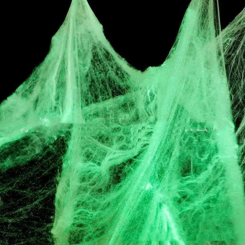 Halloween Decoration Luminous Spider Cotton Layout Decoration Props - - #tag1#