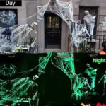 Halloween Decoration Luminous Spider Cotton Layout Decoration Props tag1