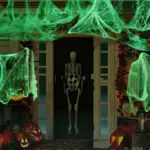 Halloween Decoration Luminous Spider Cotton Layout Decoration Props tag1