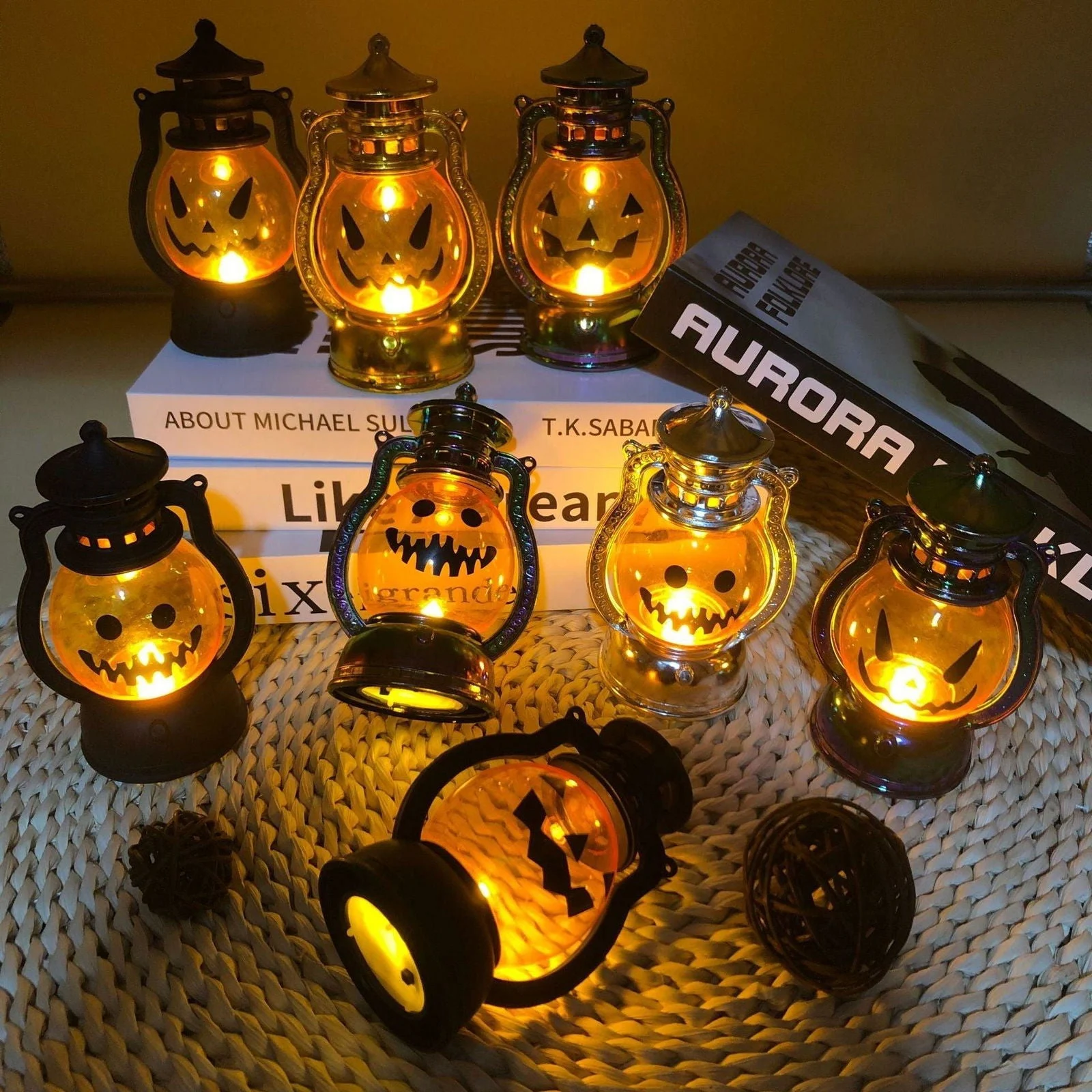 Halloween Decoration Pumpkin Lamp Vintage -  - #tag1#
