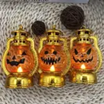 Halloween Decoration Pumpkin Lamp Vintage tag1