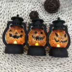 Halloween Decoration Pumpkin Lamp Vintage tag1
