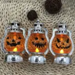 Halloween Decoration Pumpkin Lamp Vintage tag1
