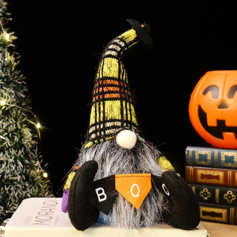 Halloween Decoration Round Feet Hook Feet Hanging Flag Luminous Faceless Doll Ornaments -  - #tag1#