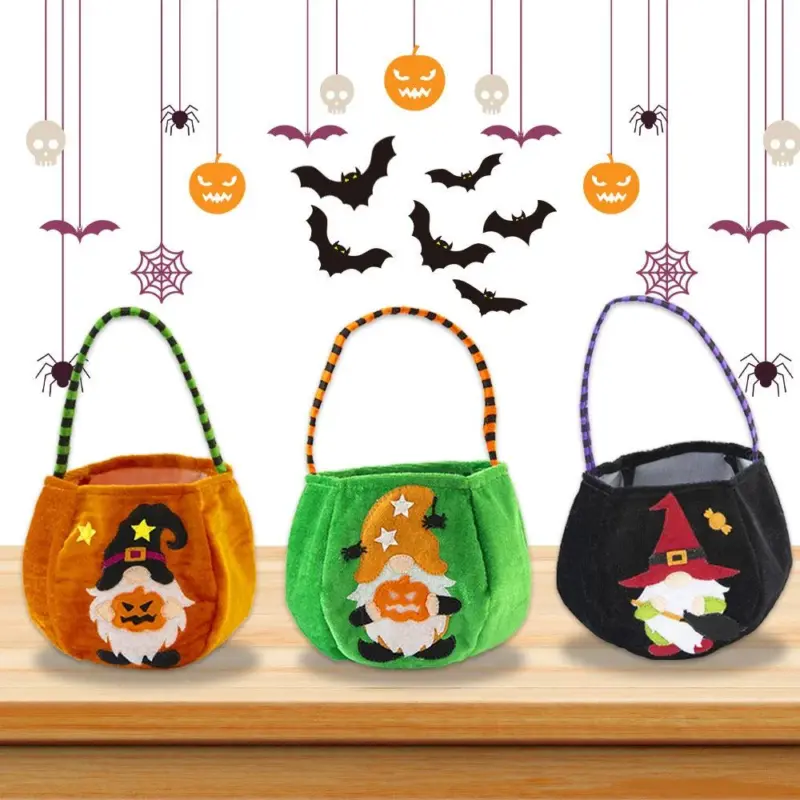 Halloween Decorations Cartoon Gnomes Candy Bag tag1