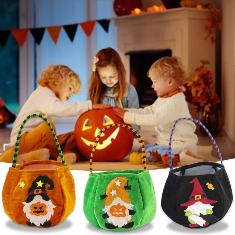 Halloween Decorations Cartoon Gnomes Candy Bag tag1