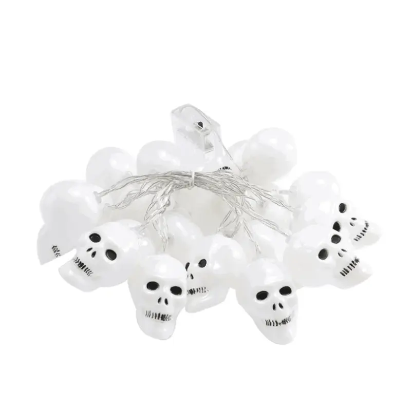 Halloween Decorations Light String Led Skeleton Lamp String Battery powered Skull Bulb String Lights Patty Decor Light tag1