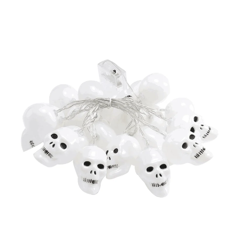 Halloween Decorations Light String Led Skeleton Lamp String Battery-powered Skull Bulb String Lights Patty Decor Light -  - #tag1#
